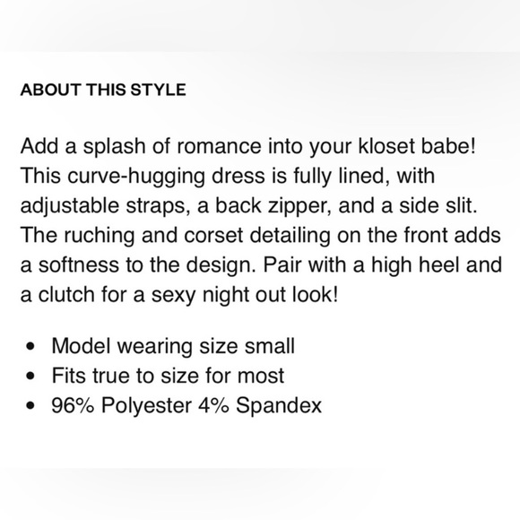 Floral Ruched Dress w/Split - Picture 4 of 5